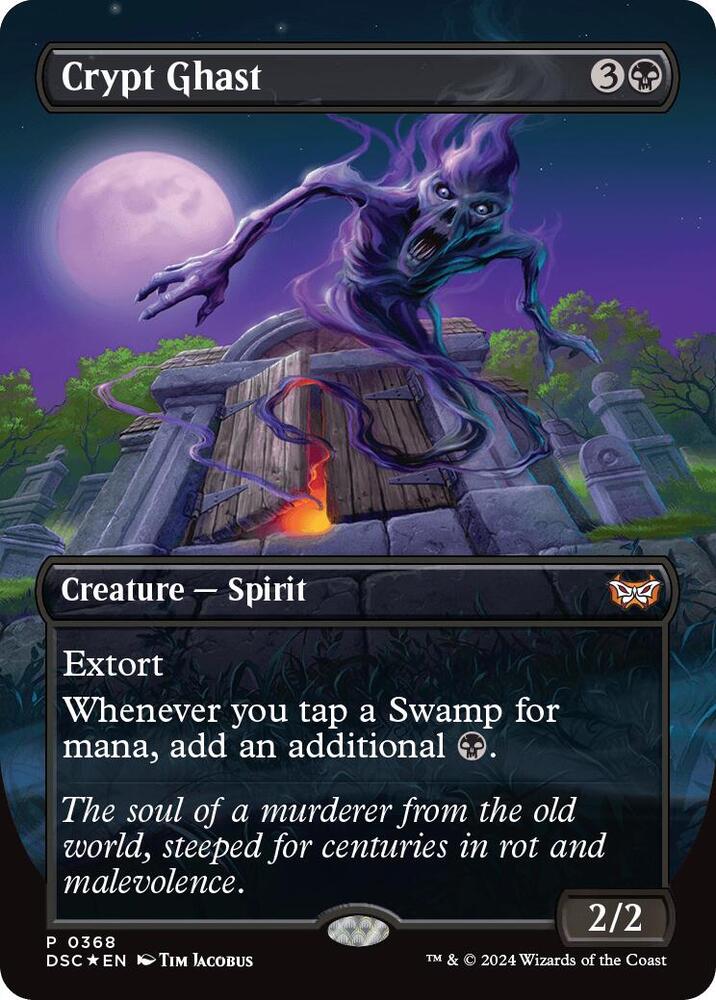 Crypt Ghast Borderless (Commander: Duskmourn: House of Horror)  - Foil