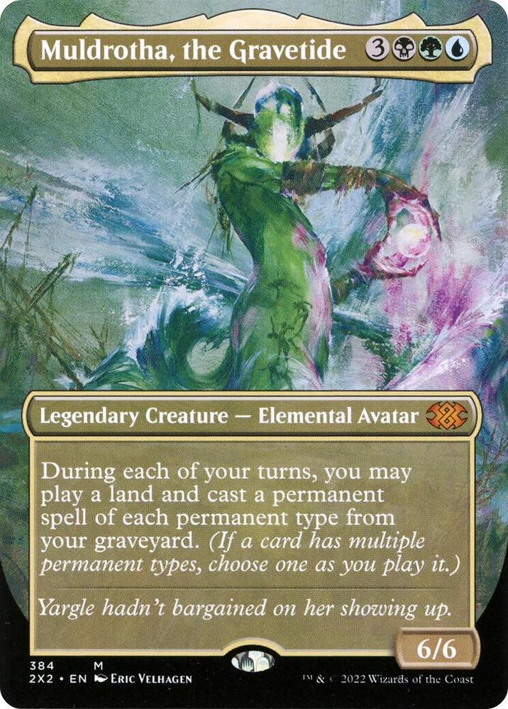 Muldrotha the Gravetide Borderless (Double Masters 2022)  - Foil
