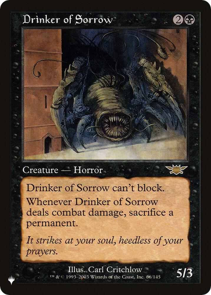 Drinker of Sorrow (The List Reprints) 