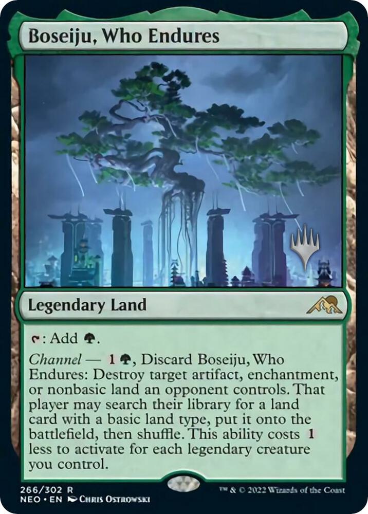 Boseiju Who Endures 266 (Promo Pack: Kamigawa: Neon Dynasty) 
