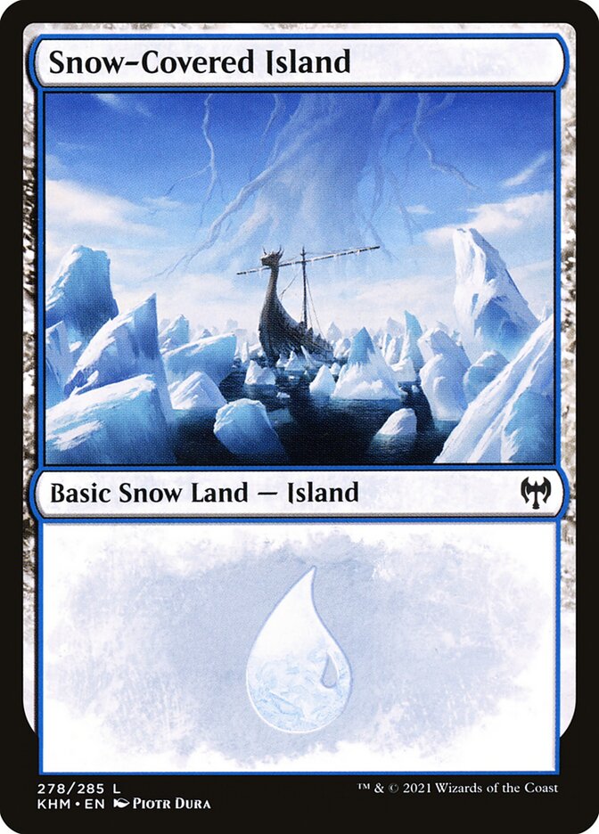 Snow-Covered Island (Kaldheim)  - Foil