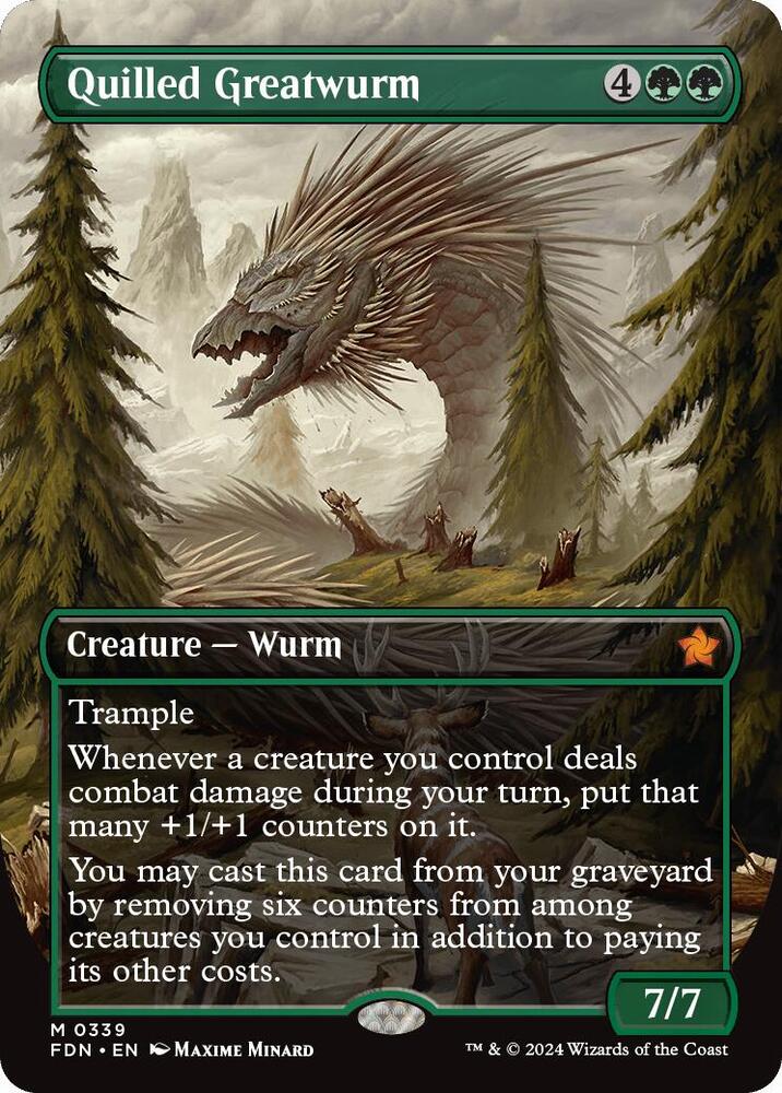 Quilled Greatwurm Borderless (Foundations) 