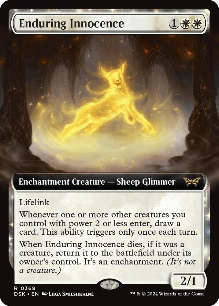 Enduring Innocence Extended Art (Duskmourn: House of Horror) 