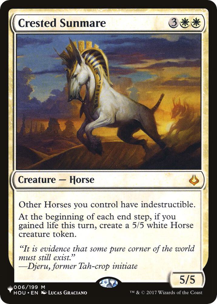 Crested Sunmare (The List Reprints) 