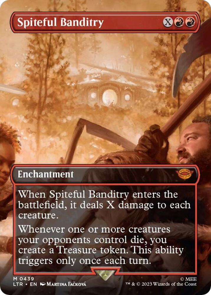 Spiteful Banditry Borderless (Universes Beyond: The Lord of the Rings: Tales of Middle-earth)  - Foil