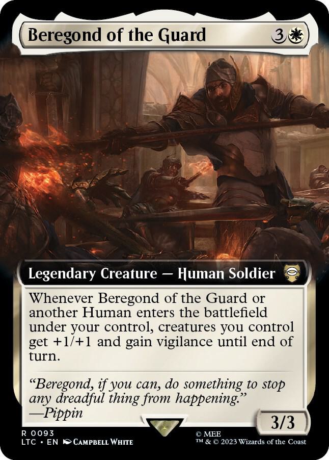 Beregond of the Guard Extended Art (Commander: The Lord of the Rings: Tales of Middle-earth) 