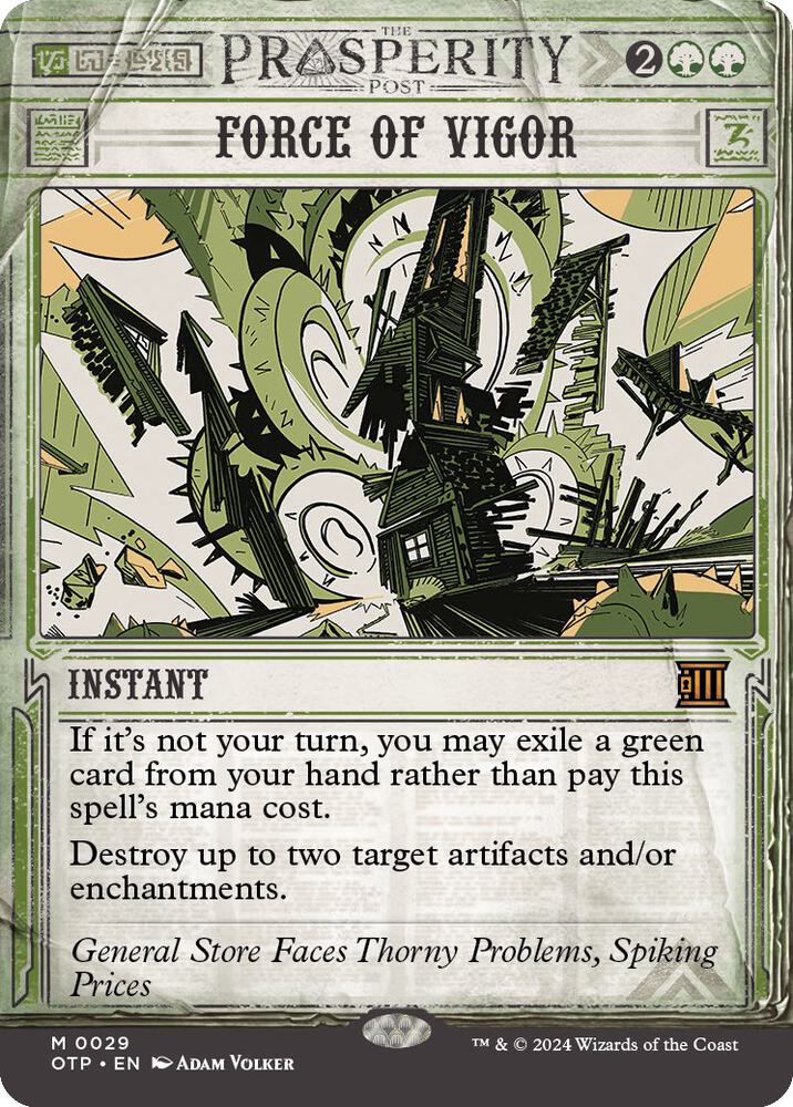 Force of Vigor (Outlaws of Thunder Junction: Breaking News) 