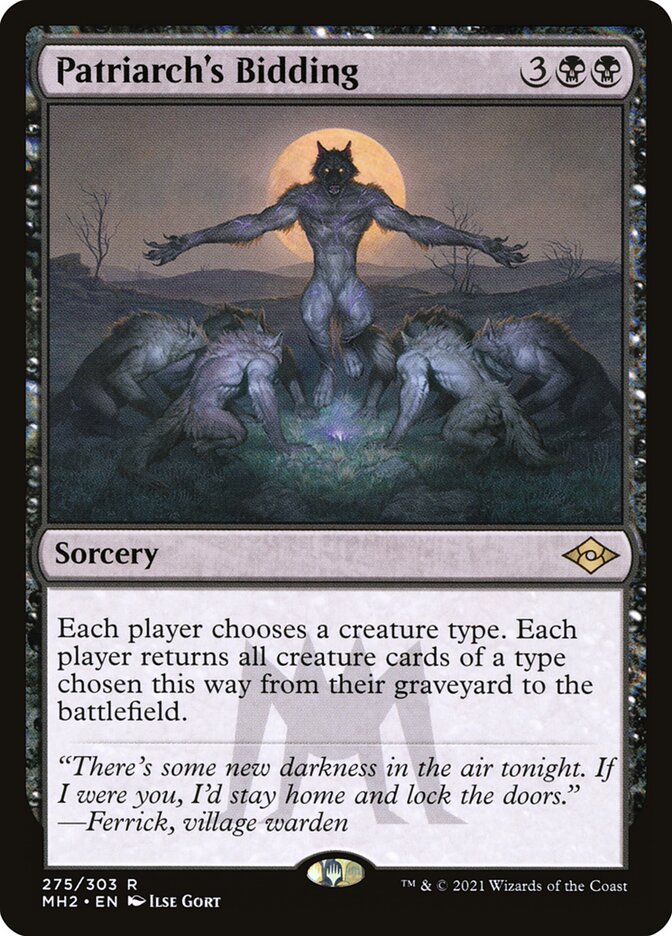 Patriarch's Bidding (Modern Horizons 2) 