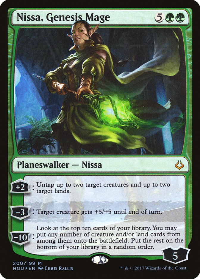 Nissa, Genesis Mage 200/199 (Hour of Devastation)  - Foil