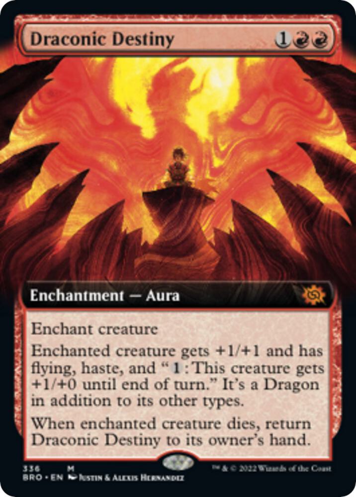 Draconic Destiny Extended Art (The Brothers' War)  - Foil