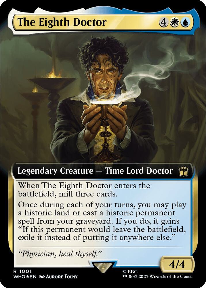 The Eighth Doctor Extended Art Surge Foil (Universes Beyond: Doctor Who)  - Foil