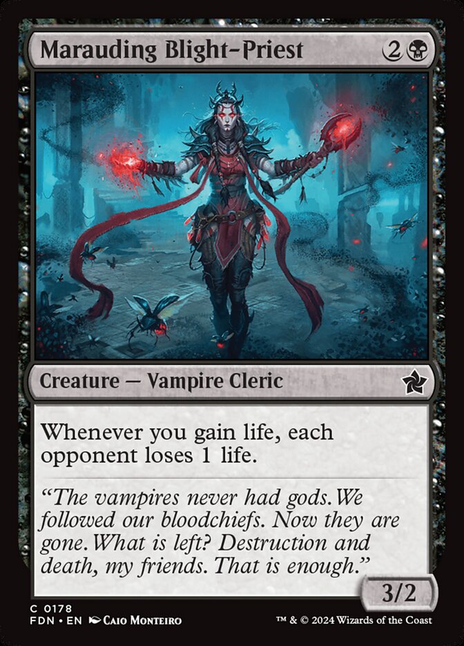 Marauding Blight-Priest 178 (Foundations)  - Foil