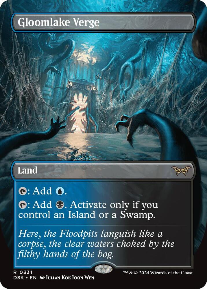 Gloomlake Verge Borderless (Duskmourn: House of Horror)  - Foil