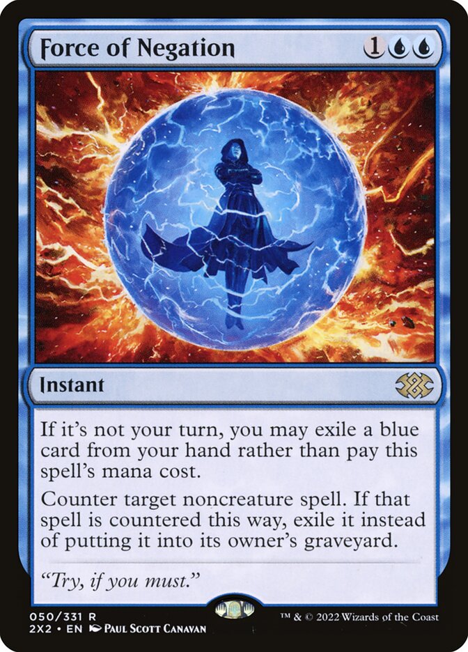 Force of Negation (Double Masters 2022)  - Foil
