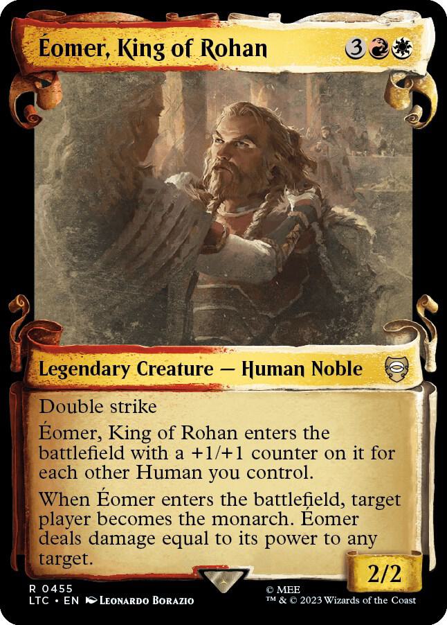 Eomer King of Rohan Showcase Scrolls (Commander: The Lord of the Rings: Tales of Middle-earth)  - Foil