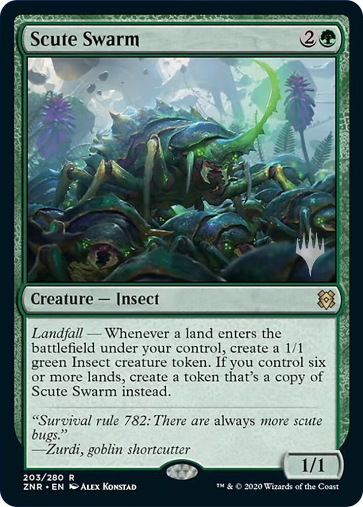 Scute Swarm 203 (Promo Pack: Zendikar Rising) 