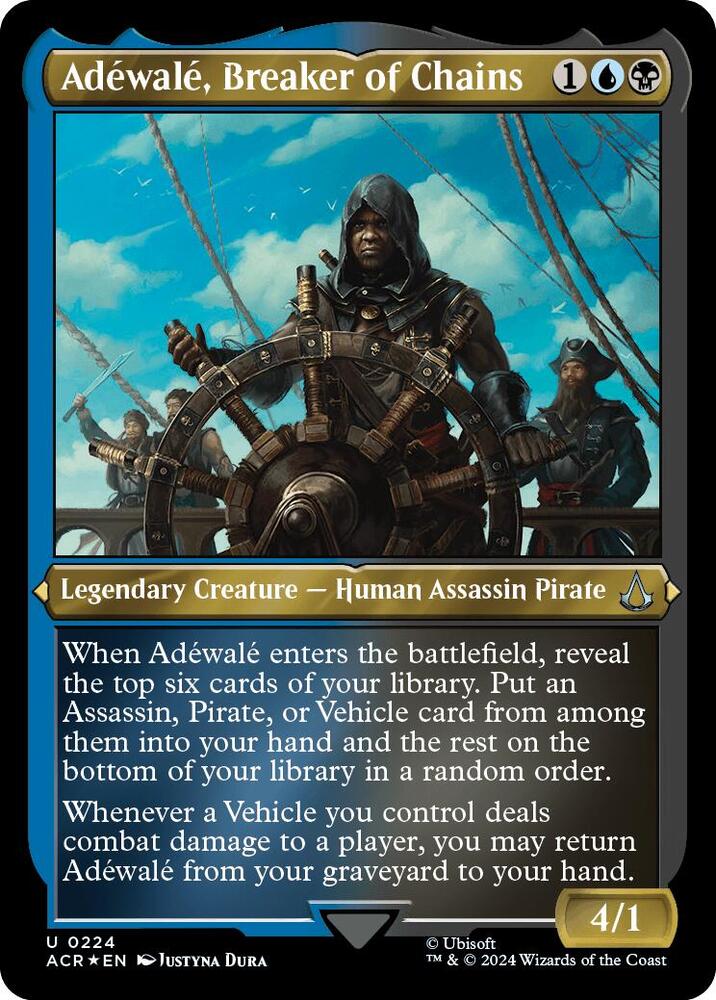 Adéwalé, Breaker of Chains 224 (Universes Beyond: Assassin's Creed)  - Etched Foil