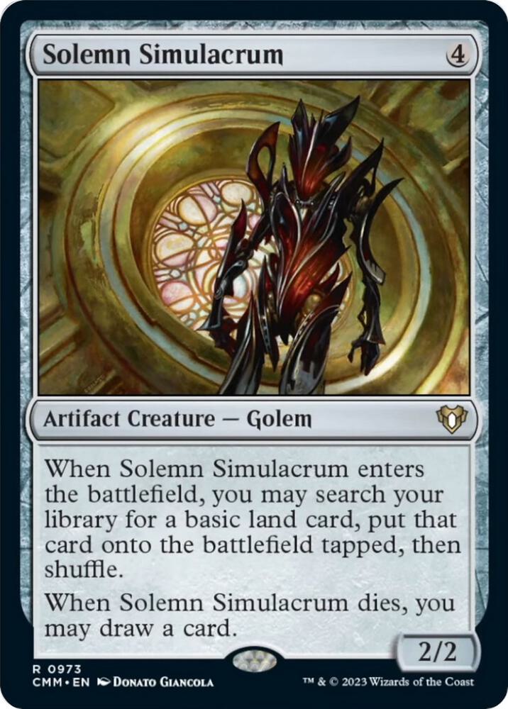 Solemn Simulacrum (Commander Masters) 