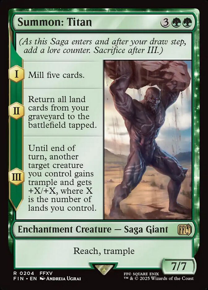Summon: Titan (FINAL FANTASY)  - Foil