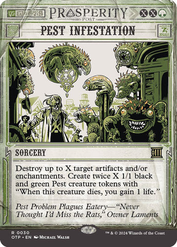 Pest Infestation 30 (Outlaws of Thunder Junction: Breaking News)  - Showcase Foil