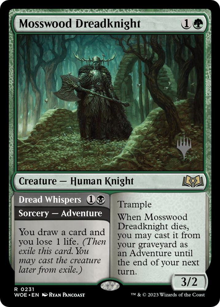Mosswood Dreadknight (Promo Pack: Wilds of Eldraine)  - Foil