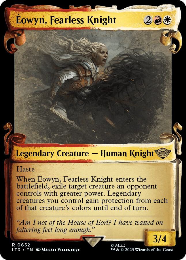 Eowyn Fearless Knight Showcase Scrolls (Universes Beyond: The Lord of the Rings: Tales of Middle-earth)  - Foil