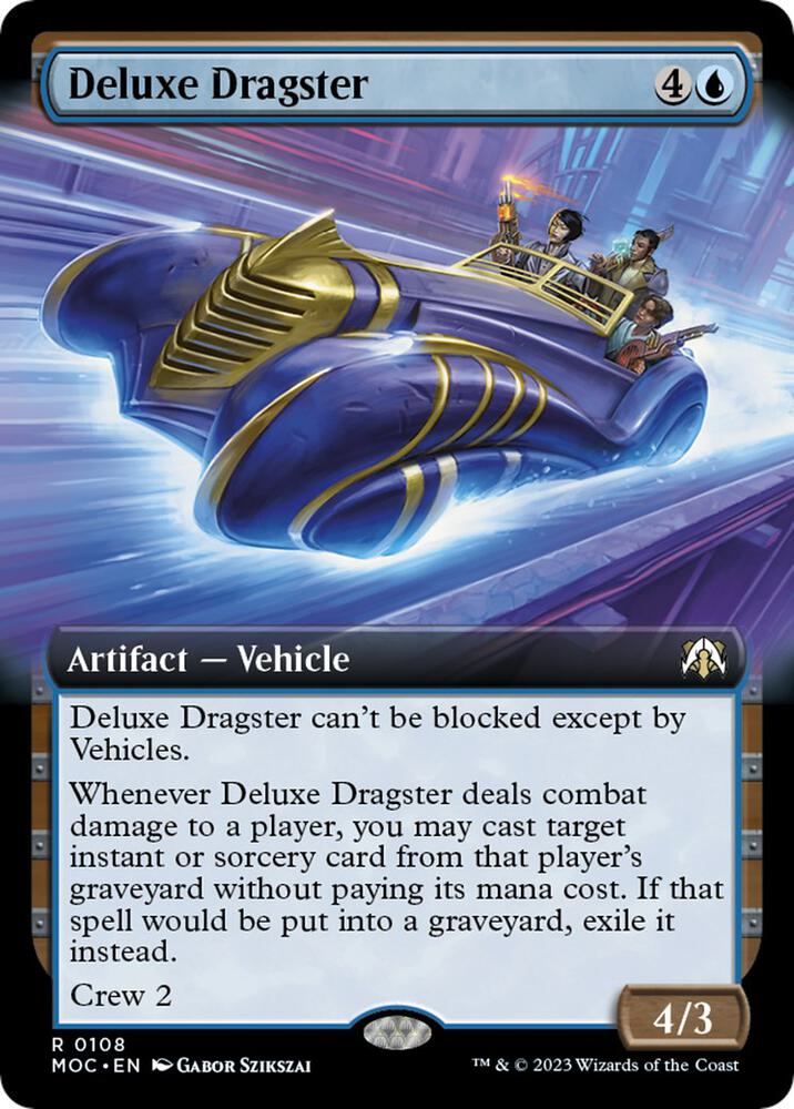 Deluxe Dragster Extended Art (Commander: March of the Machine) 