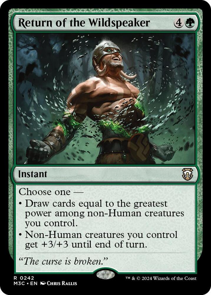Return of the Wildspeaker Ripple Foil (Commander: Modern Horizons 3)  - Foil