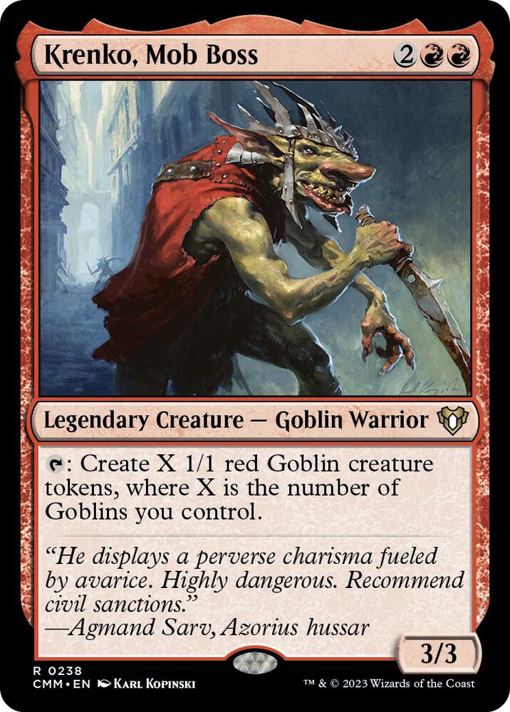 Krenko Mob Boss (Commander Masters) 