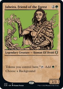 Jaheira Friend of the Forest Showcase 409/361 (Commander Legends: Battle for Baldur's Gate) 
