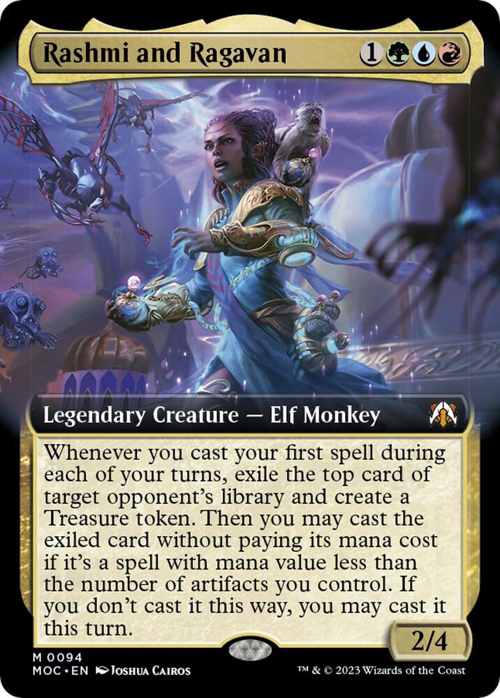 Rashmi and Ragavan Extended Art (Commander: March of the Machine) 