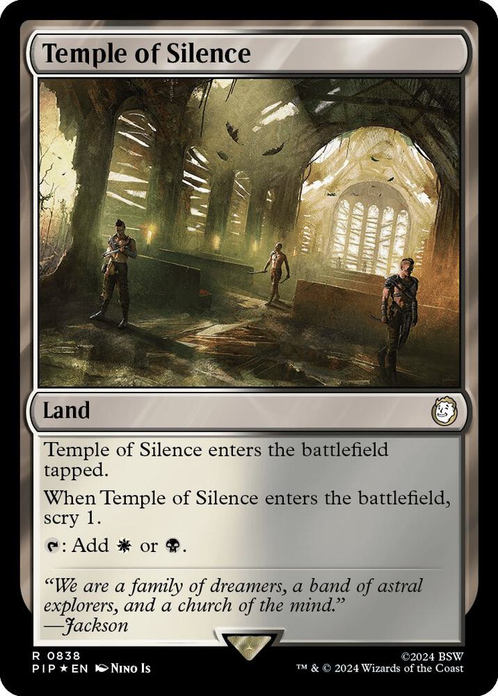 Temple of Silence Surge Foil (Universes Beyond: Fallout)  - Foil
