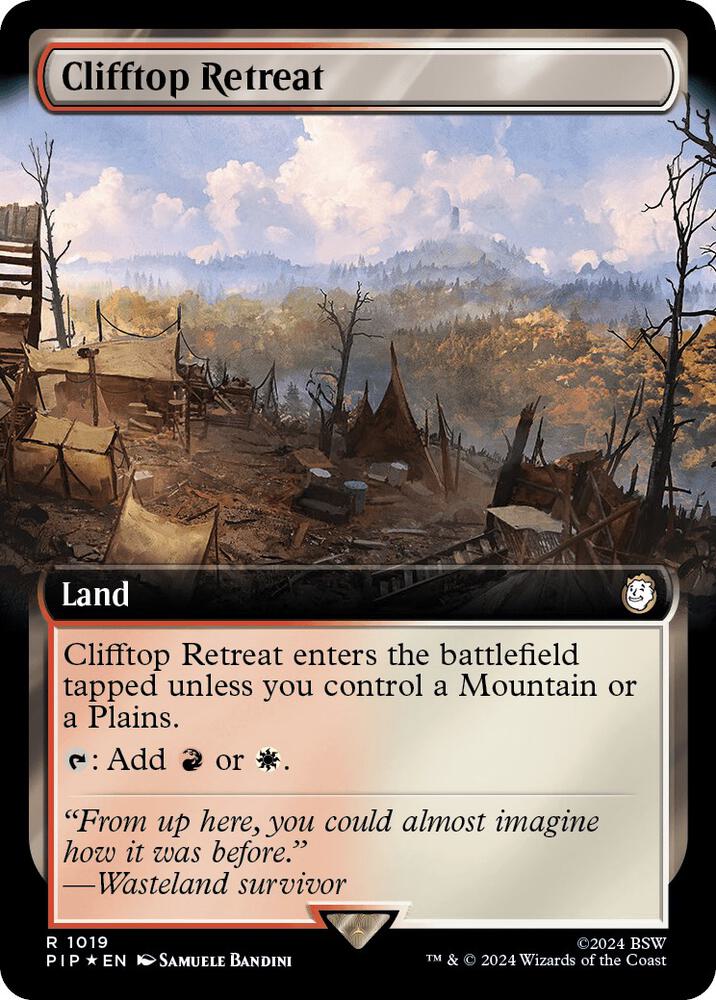 Clifftop Retreat Extended Art Surge Foil (Universes Beyond: Fallout)  - Foil