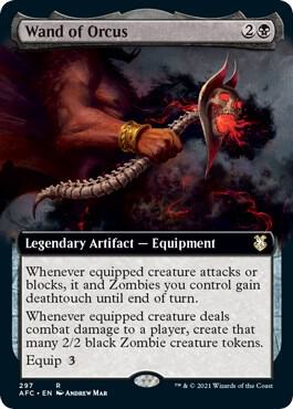 Wand of Orcus Extended Art (Commander: Adventures in the Forgotten Realms) 