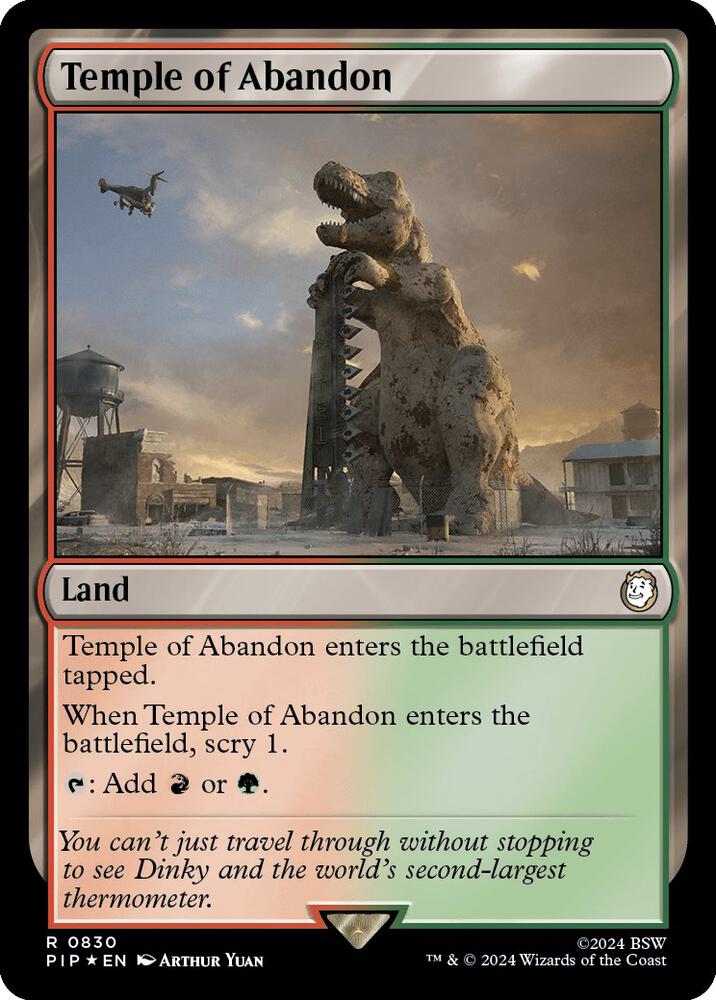 Temple of Abandon Surge Foil (Universes Beyond: Fallout)  - Foil