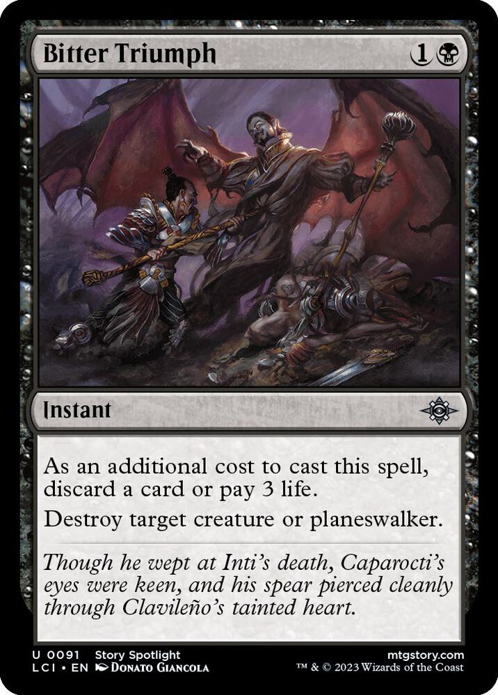 Bitter Triumph (The Lost Caverns of Ixalan) 