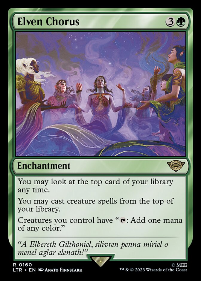 Elven Chorus 160 (Universes Beyond: The Lord of the Rings: Tales of Middle-earth)  - Foil