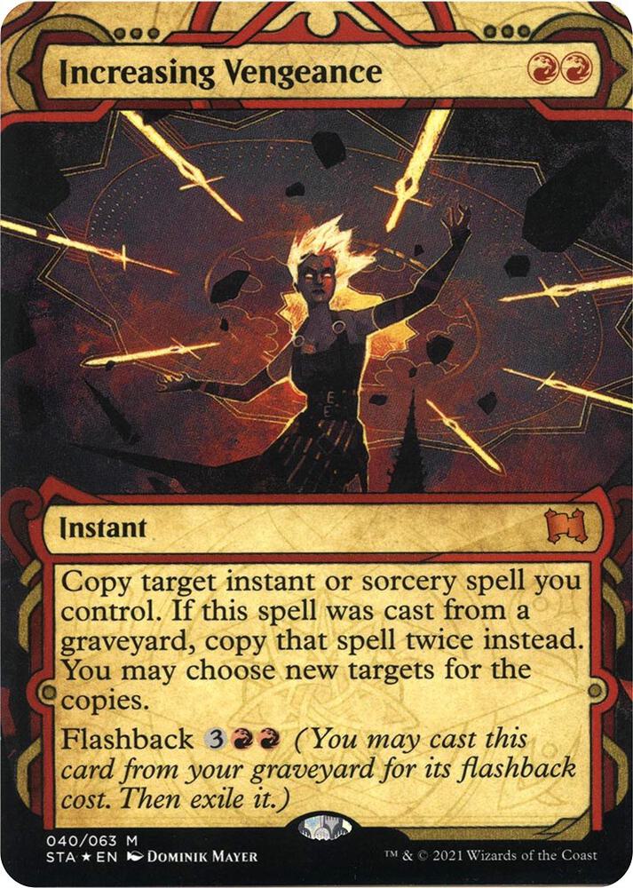 Increasing Vengeance Foil Etched (Strixhaven: Mystical Archives)  - Foil