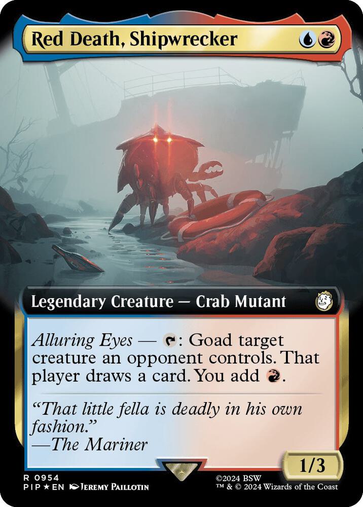 Red Death Shipwrecker Extended Art Surge Foil (Universes Beyond: Fallout)  - Foil