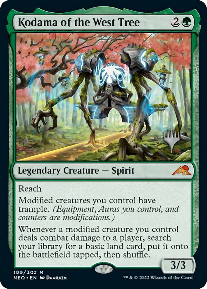 Kodama of the West Tree 199 (Promo Pack: Kamigawa: Neon Dynasty) 