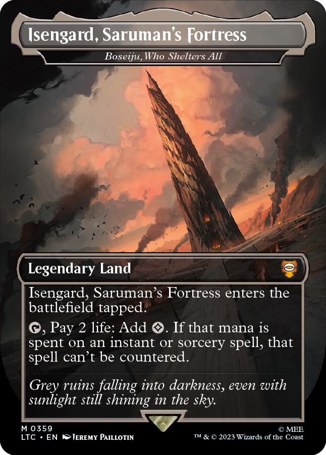 Isengard Sarumans Fortress Boseiju Who Shelters All (Commander: The Lord of the Rings: Tales of Middle-earth) 