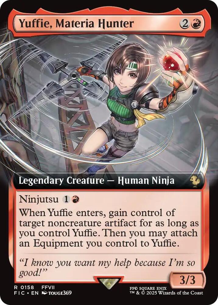 Yuffie Materia Hunter Extended Art (Commander: FINAL FANTASY) 