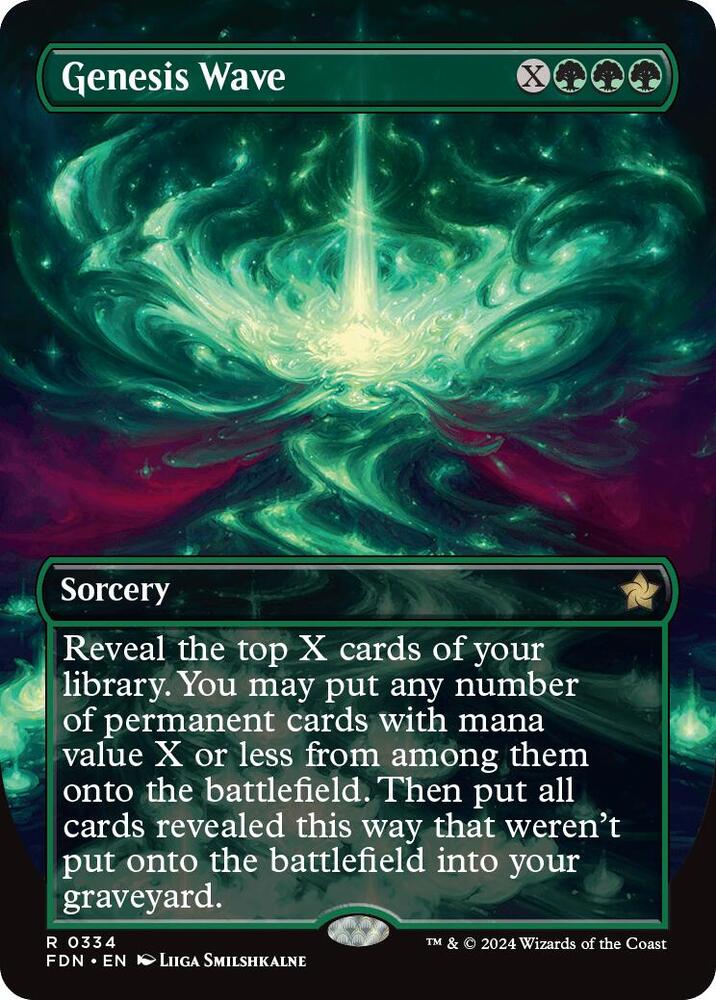 Genesis Wave 334/291 (Foundations)  - Borderless Foil