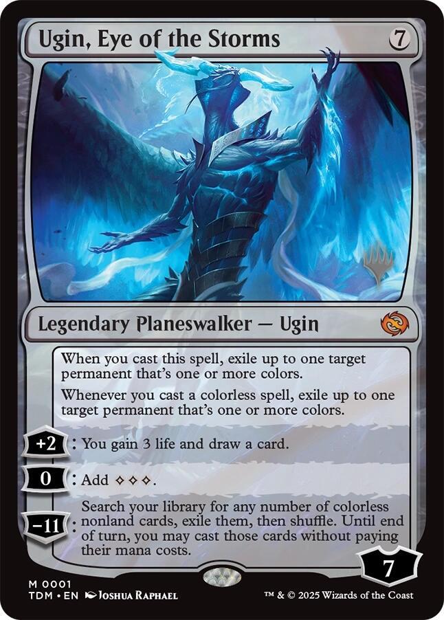 Ugin, Eye of the Storms 1 (Promo Pack: Tarkir: Dragonstorm)  - Foil