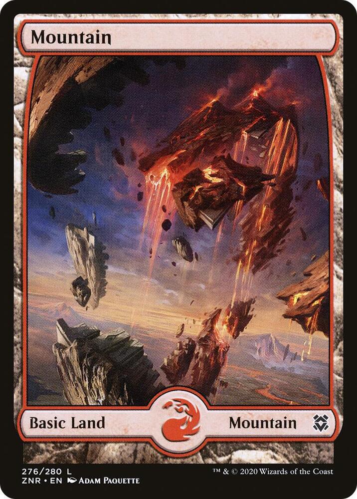Mountain 276 Full Art 276 (Zendikar Rising)  - Foil