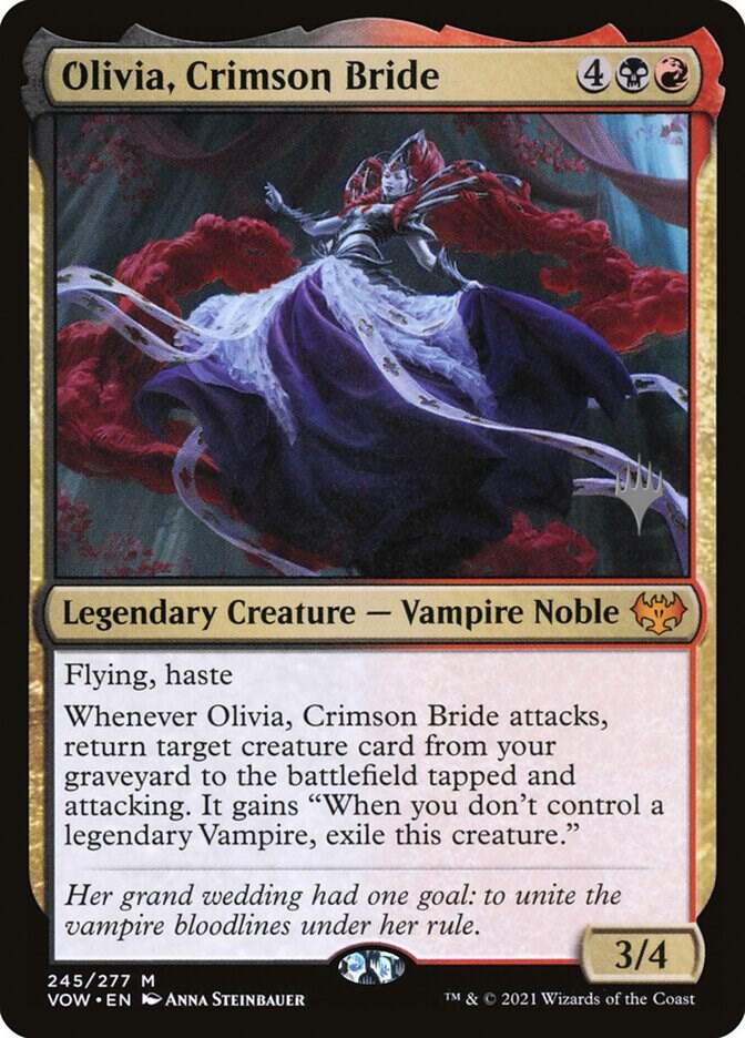 Olivia Crimson Bride 245 (Promo Pack: Kamigawa: Neon Dynasty) 