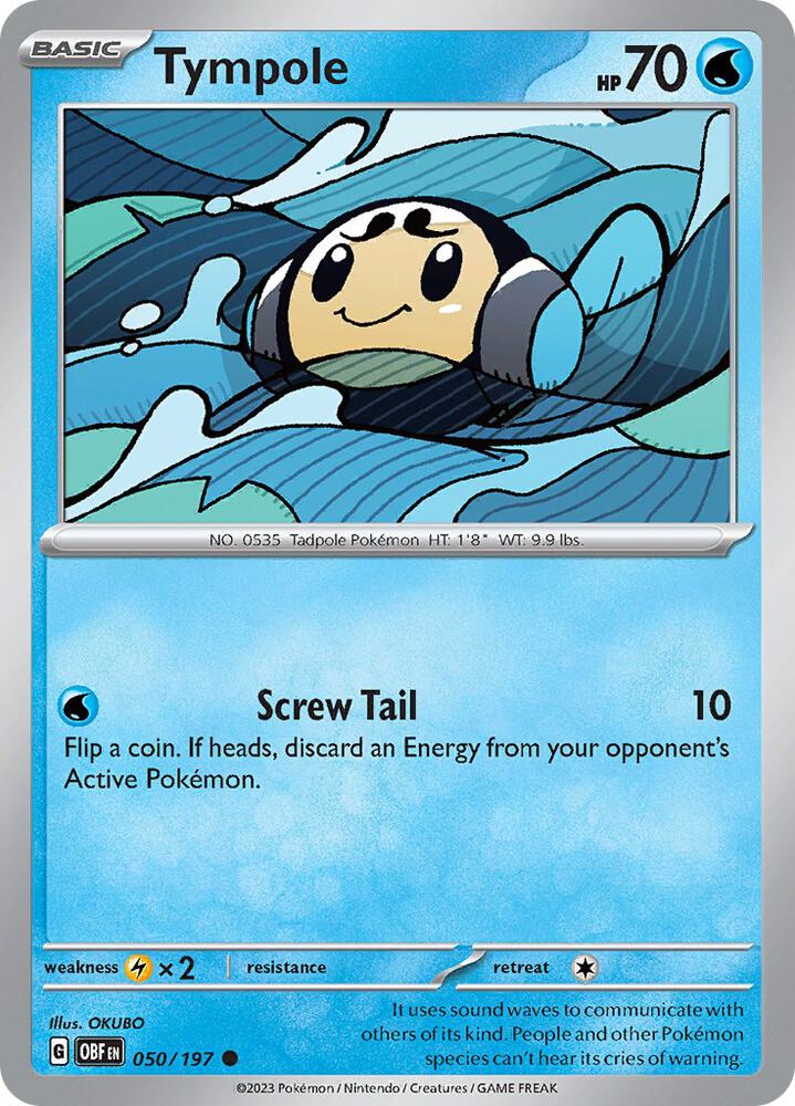 Tympole 050/197 (SV03: Obsidian Flames)  - Reverse Holofoil