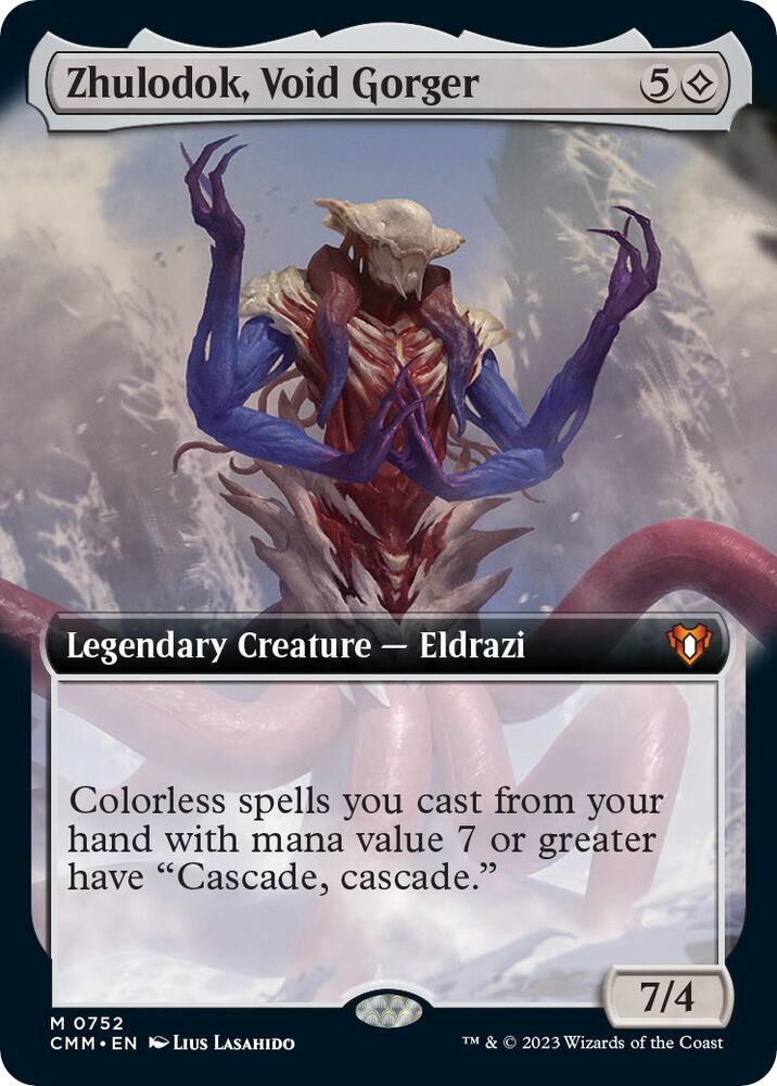 Zhulodok Void Gorger Extended Art (Commander Masters)  - undefined