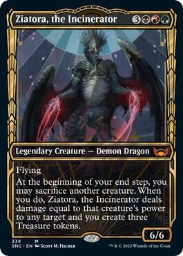 Ziatora the Incinerator Showcase (Streets of New Capenna)  - Foil