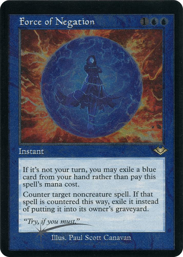 Force of Negation Retro Frame Foil Etched (Modern Horizons)  - Foil